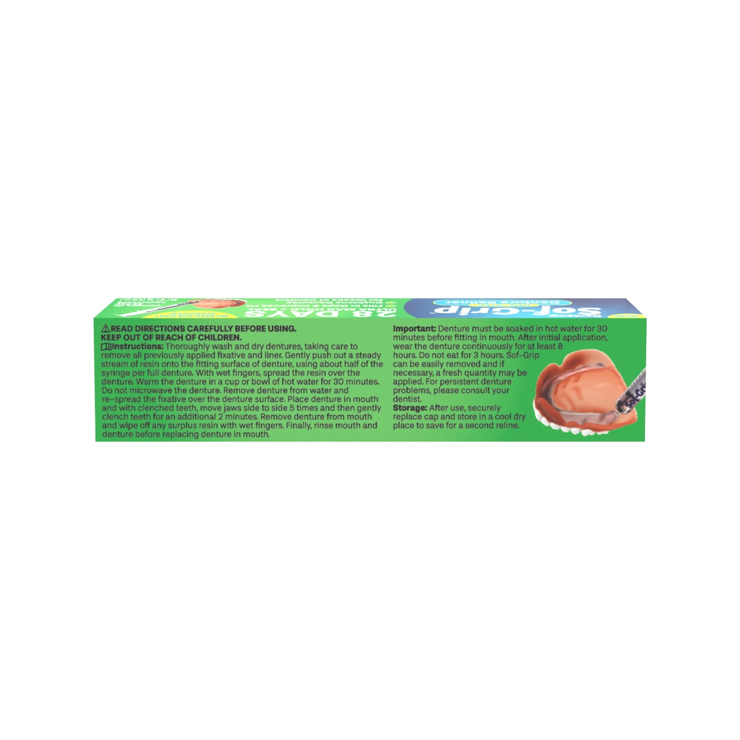 Dentemp Sof-Grip 1-Step Denture Care - 5g (1 Pack) | Instant Comfort