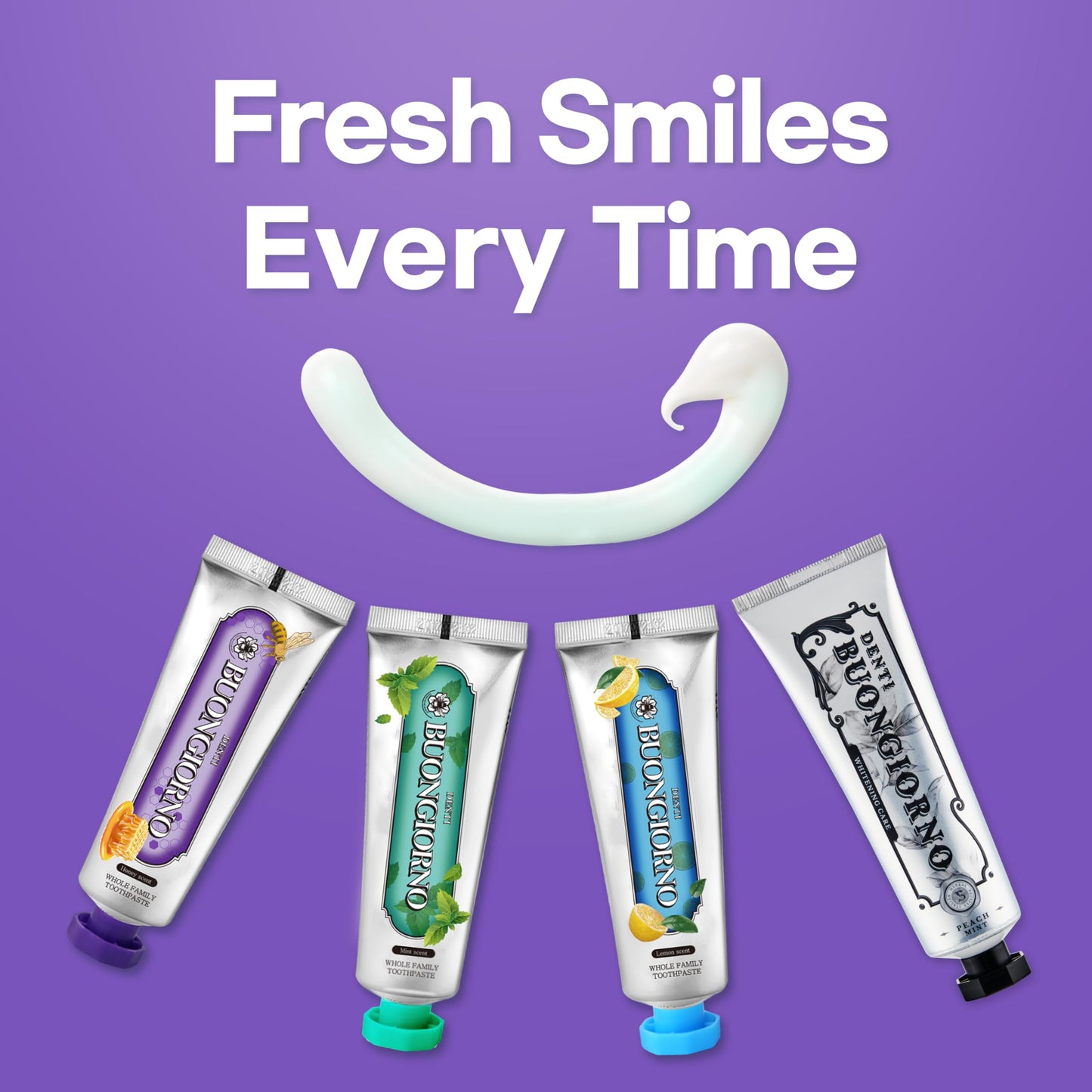 DENTI BUONGIORNO Gum Care Toothpaste – Honey Mint (Natural Fluoride, Korean)