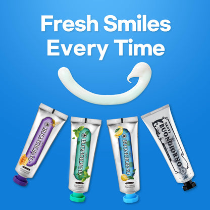 DENTI BUONGIORNO Plaque Care Toothpaste 3 Pack – Lemon Mint, Fluoride & Tartar Control