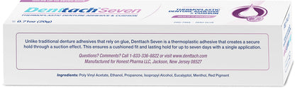 Denttach Thermoplastic Denture Adhesive – 7-Day Comfort, Zinc-Free (Pack of 2)