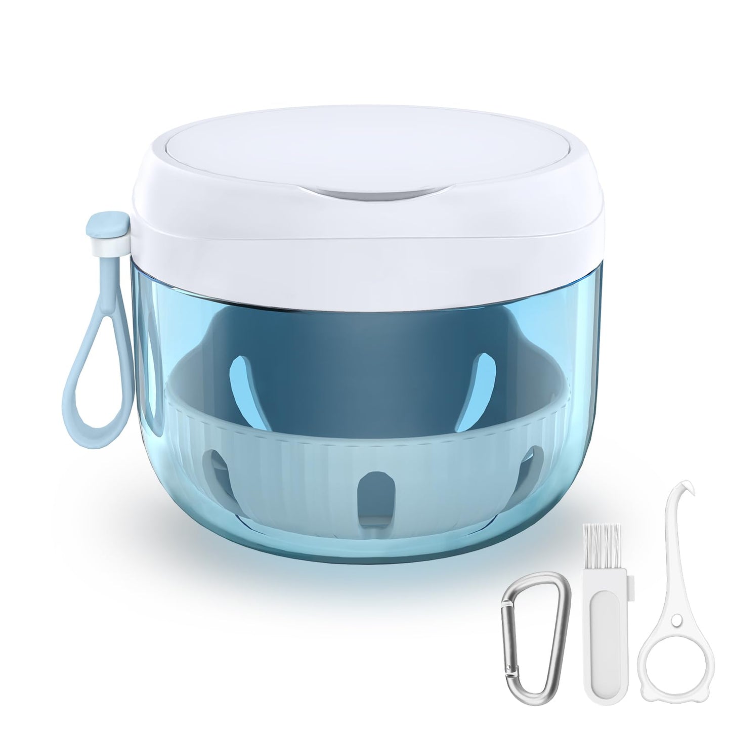 Necteem Denture Bath Box Cup – Leak-Proof Portable Retainer Case for Travel