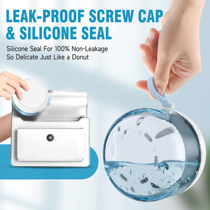 Necteem Denture Bath Box Cup – Leak-Proof Portable Retainer Case for Travel