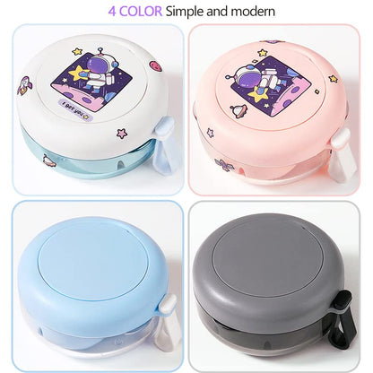 Denture Case - Leak-Proof Travel Denture Box with Mirror and Strainer (Pink)