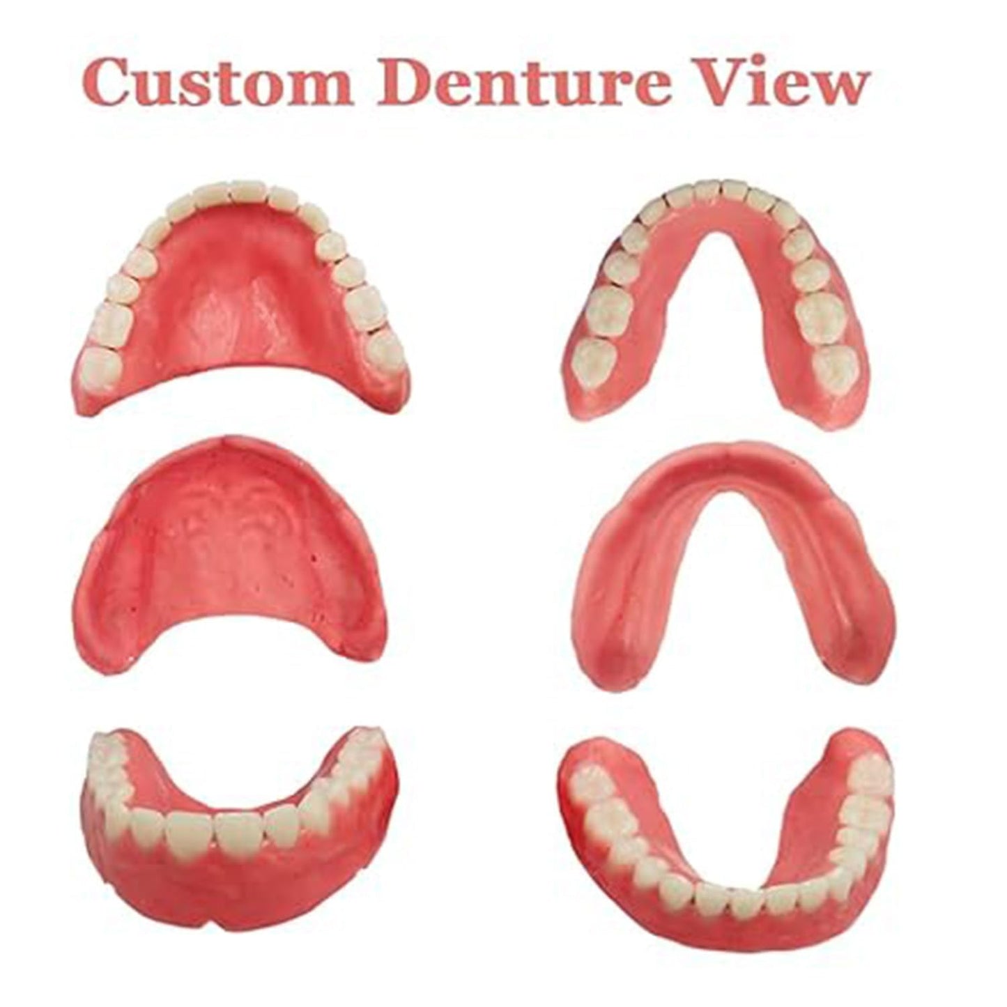 Denture Do It Yourself Full Set - Top & Bottom Dentures, Partial & Full Dentures DIY Kit | Create Your Perfect Smile at Home