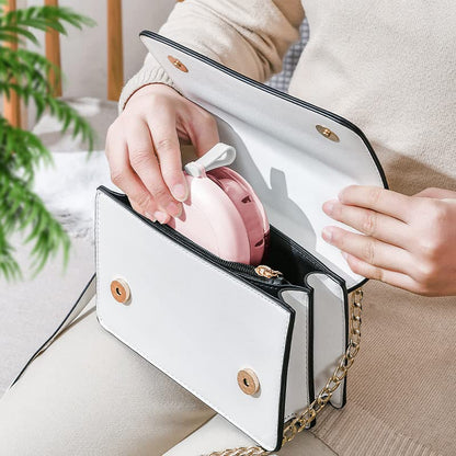 Pink No-Leak Denture Case | Travel-Friendly Denture Bath Box with Strainer & Magnetic Mirror