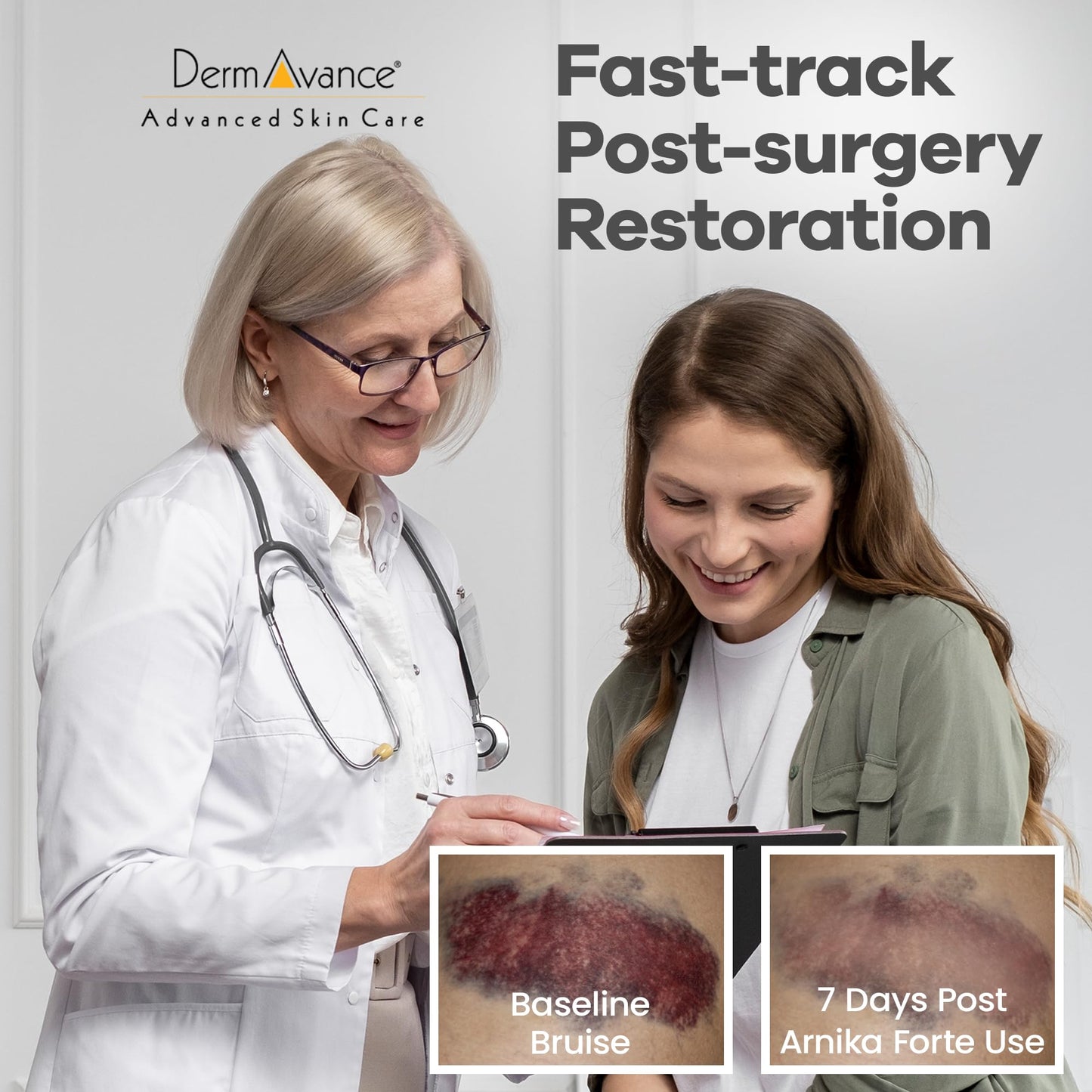 DermAvance Arnika Forte Capsules – Post-Surgery Swelling & Bruising Support (Arnica 1000mg, Bromelain 125mg, 14 capsules)