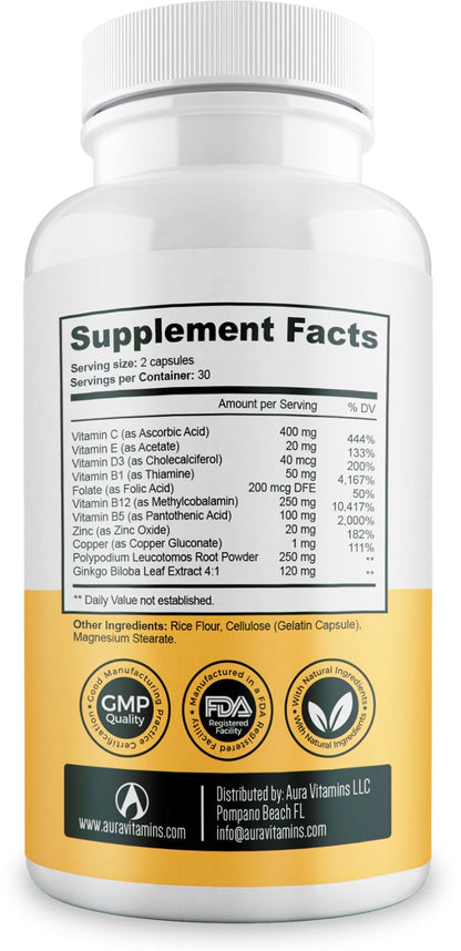 Dermawonder Vitiligo Capsules 60 Count | Effective Pigmentation Support & White Spot Reduction