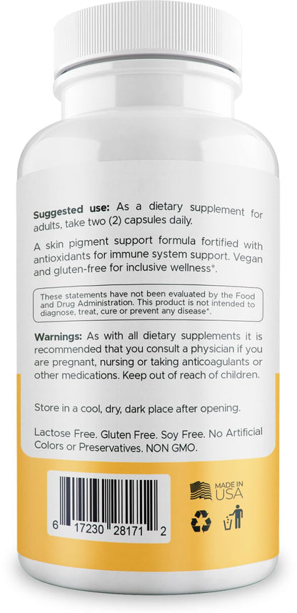 Dermawonder Vitiligo Capsules 60 Count | Effective Pigmentation Support & White Spot Reduction