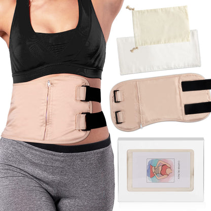 DEROWN Castor Oil Pack Wrap – Less Mess, Organic Cotton & Waterproof PUL