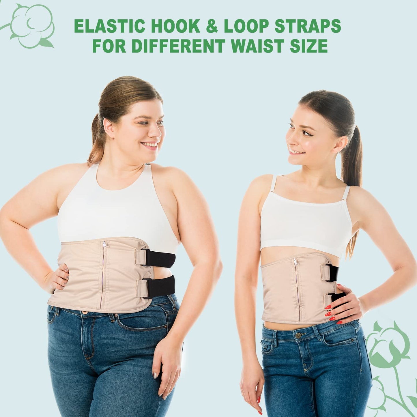 DEROWN Castor Oil Pack Wrap – Less Mess, Organic Cotton & Waterproof PUL