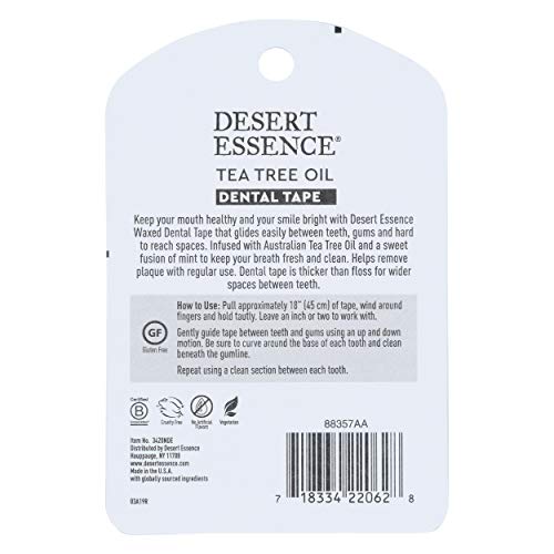 Desert Essence Tea Tree Dental Tape - 30 Yards | Dental Floss