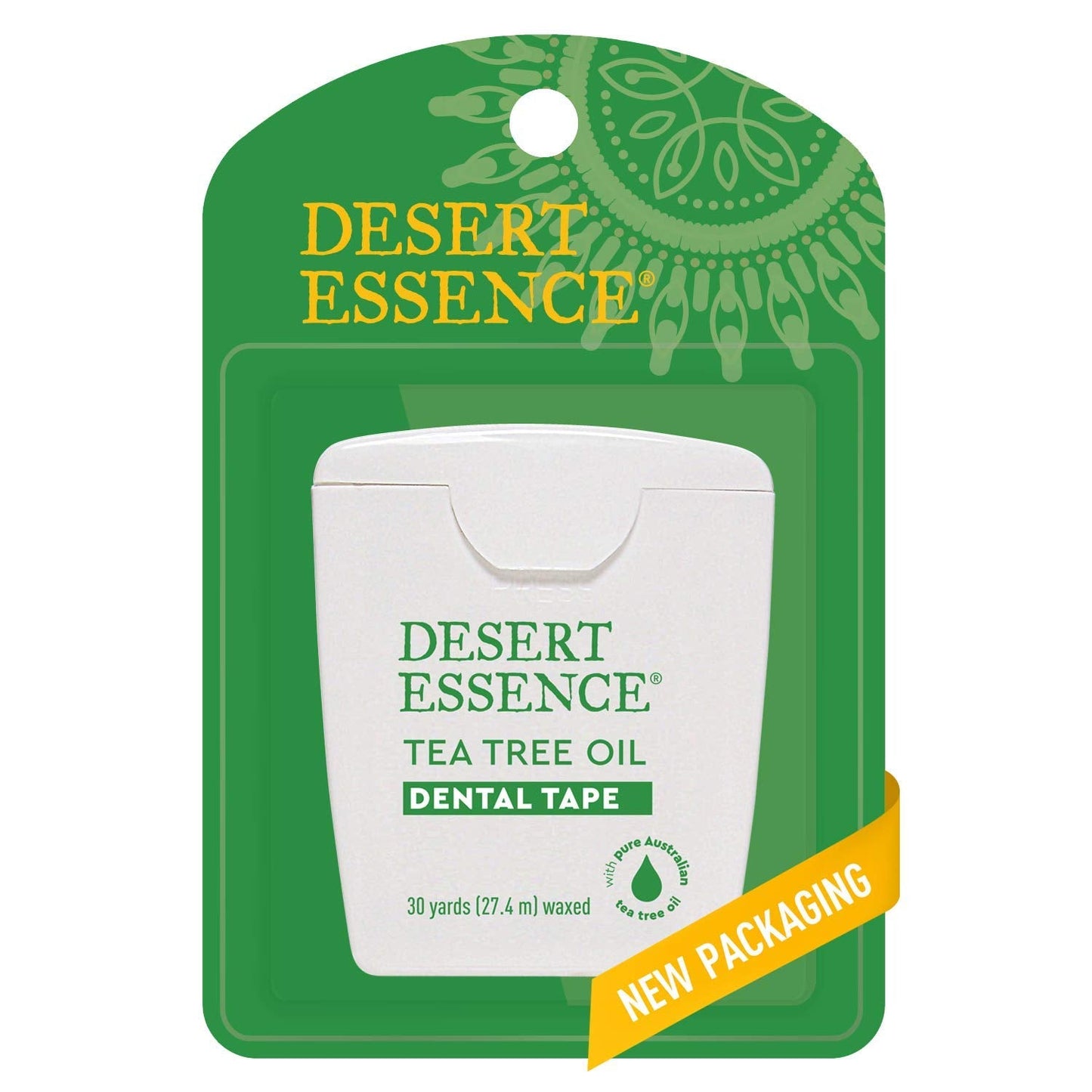Desert Essence Tea Tree Oil Dental Tape - 30 Yards, 6 Pack, Beeswax Waxed, Cruelty-Free