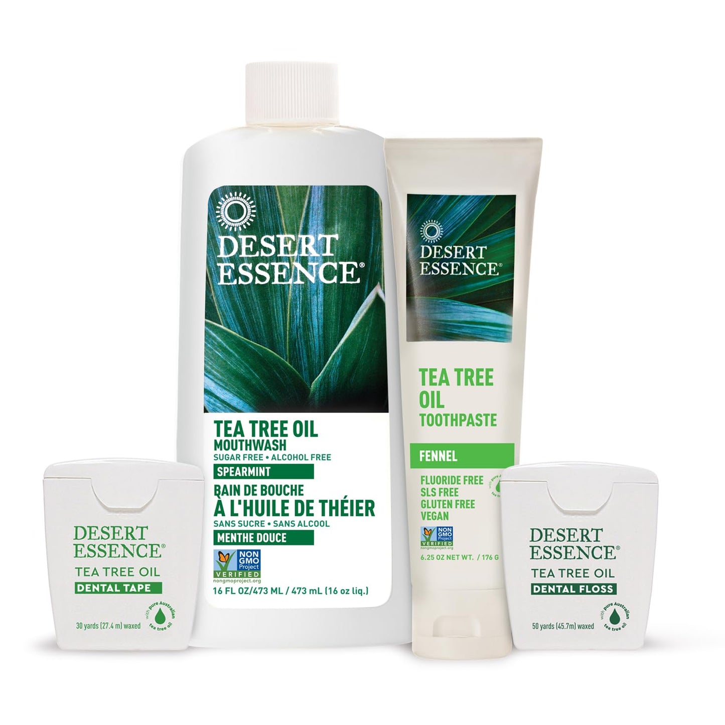 Desert Essence Tea Tree Oil & Fennel Toothpaste - Fluoride Free, Vegan | 6.25 oz