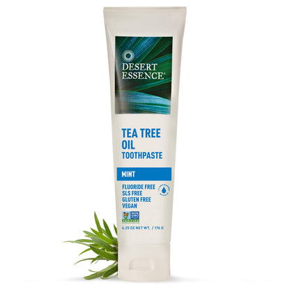 Desert Essence Tea Tree Toothpaste - Mint | 18.75 oz Pack of 3