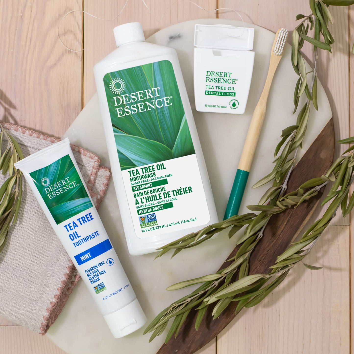 Desert Essence Tea Tree Toothpaste - Mint | 18.75 oz Pack of 3