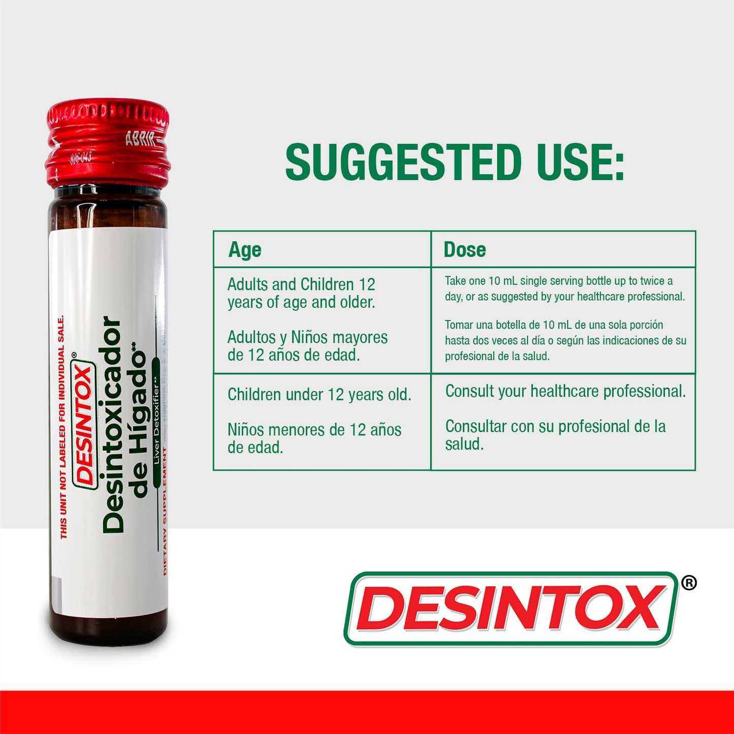 Desintox Liver Support Liquid Shots | Beet Root, Artichoke, Choline, B12 & Vitamin E