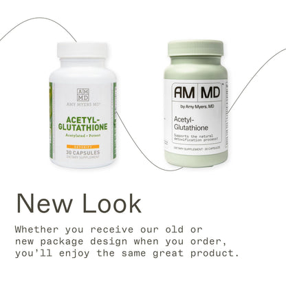 Amy Myers MD Glutathione Supplement | Healthy Cellular Absorption, Detox & Immune Support | Gluten-Free & Non-Dairy | 30 Capsules