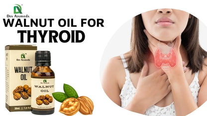 Dev Ayurveda Walnut Oil 100% Cold Pressed 30mL – Pack of Two (60mL) – The Original Thyroid Massage Oil