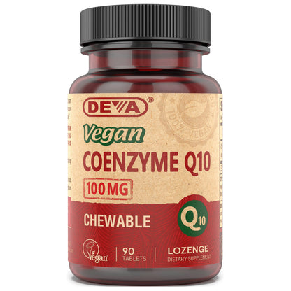 DEVA Vegan CoQ10 100mg – 90 Chewable Tablets (Pack of 1)
