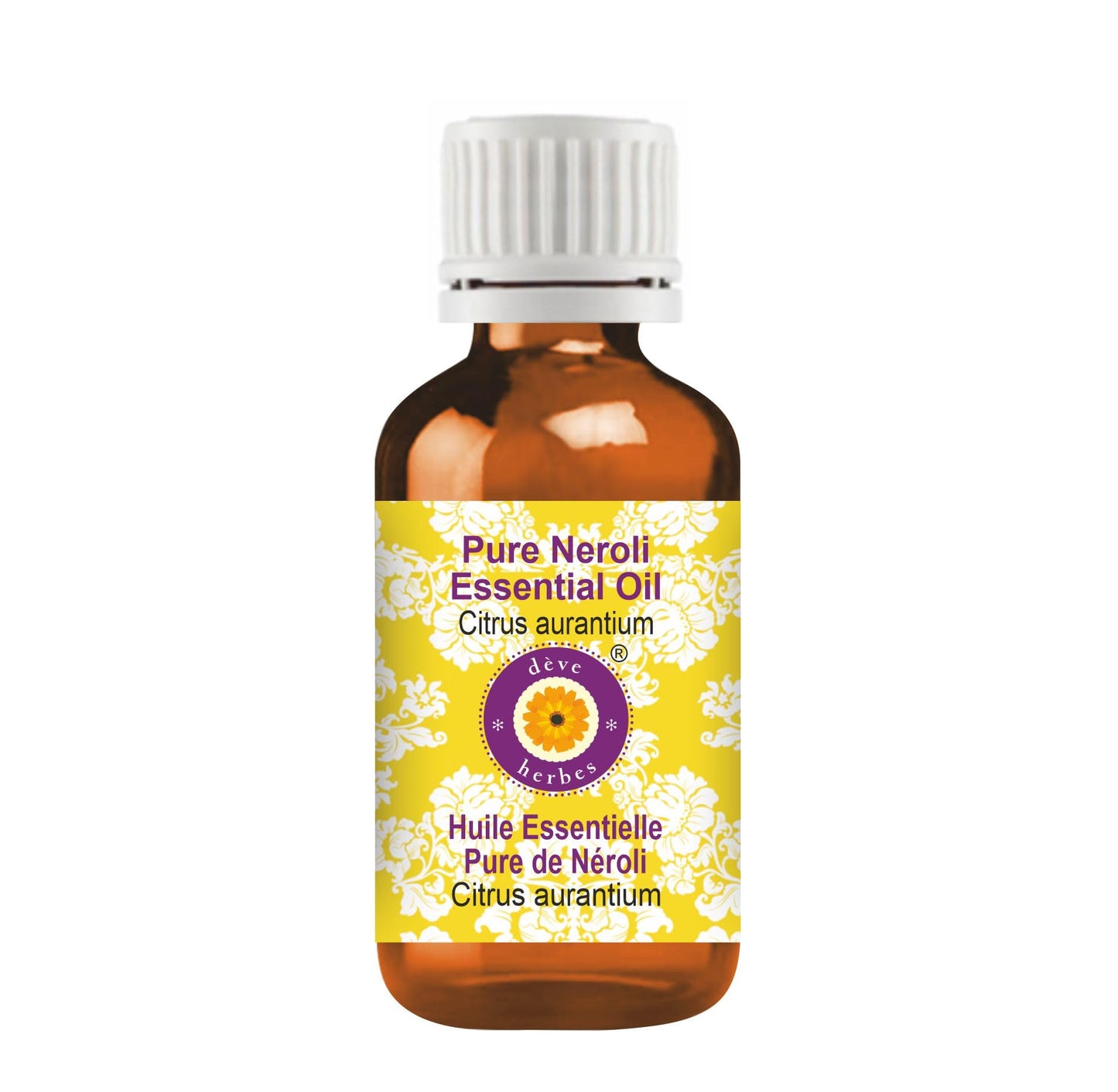 dève herbes Pure Neroli Essential Oil (Citrus aurantium) Steam Distilled 5ml (0.16 oz)