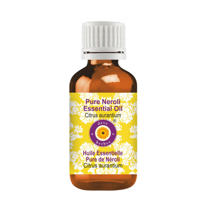 dève herbes Pure Neroli Essential Oil (Citrus aurantium) Steam Distilled 5ml (0.16 oz)