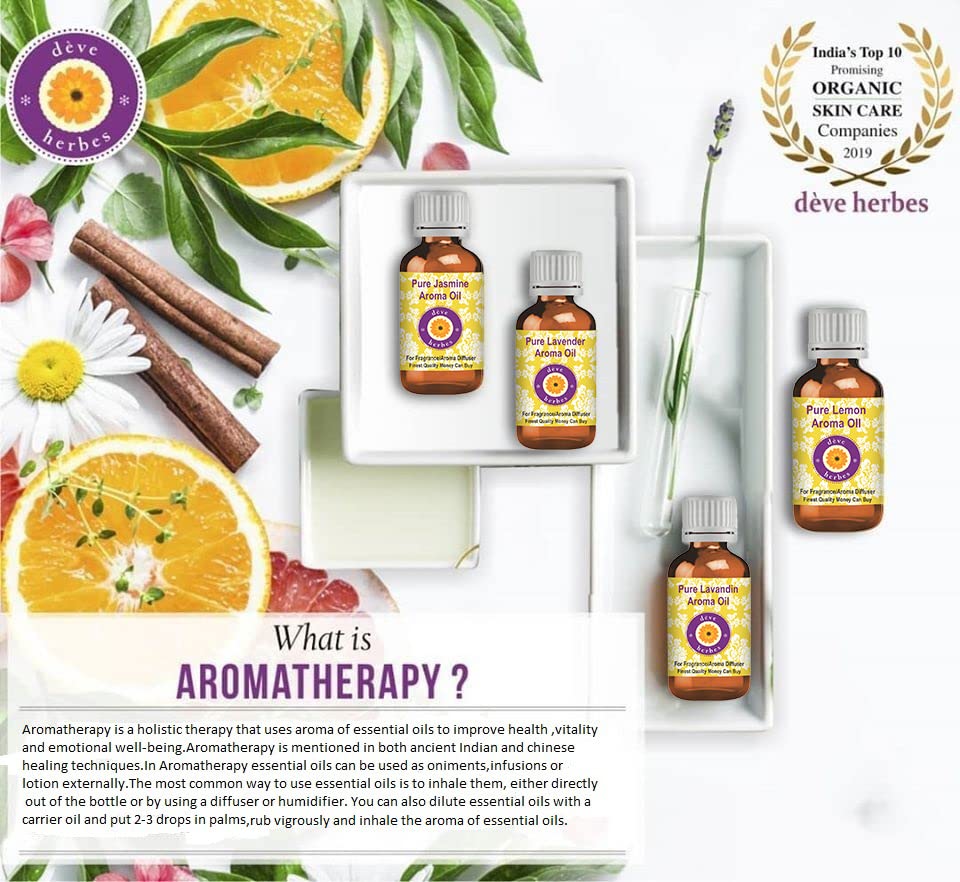 Deve Herbes Pure Petitgrain Essential Oil – 10ml Steam Distilled (Citrus aurantium Amara)