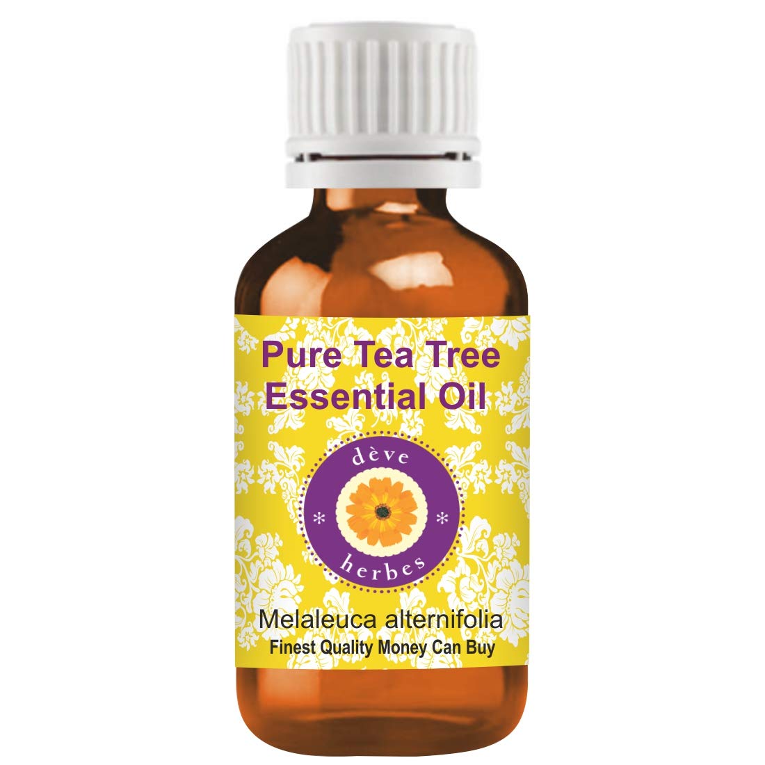 Deve Herbes Pure Tea Tree Essential Oil – Steam Distilled Melaleuca alternifolia 15ml (0.50 oz)