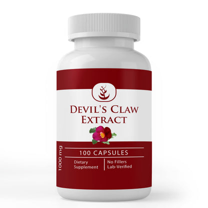 Devil's Claw Extract Capsules – Pure Original Ingredients, 100 Count, Lab Verified