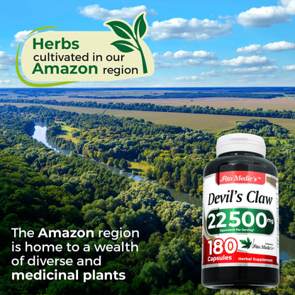 FITO MEDIC'S Lab Devils Claw 180 Capsules – Harpagophytum Procumbens | Ultra High Absorption