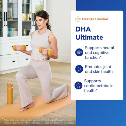 Pure Encapsulations DHA Ultimate | Eco-Friendly CO2 DHA Fish Oil Concentrate | 120 Softgel Capsules