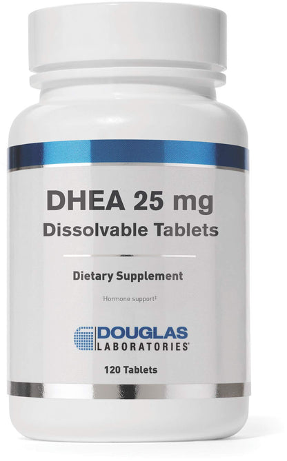 Douglas Laboratories DHEA 25 mg Dissolvable Tablets – Supports Immune Health, Brain, Bones, Metabolism & Lean Body Mass* | 120 Tablets