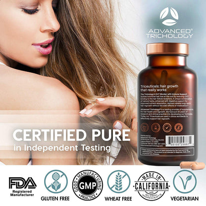 DHT Blocker - Hair Growth Supplement for Genetic Thinning | AHLA Approved | 20 Years of Hair Loss Clinic Experience