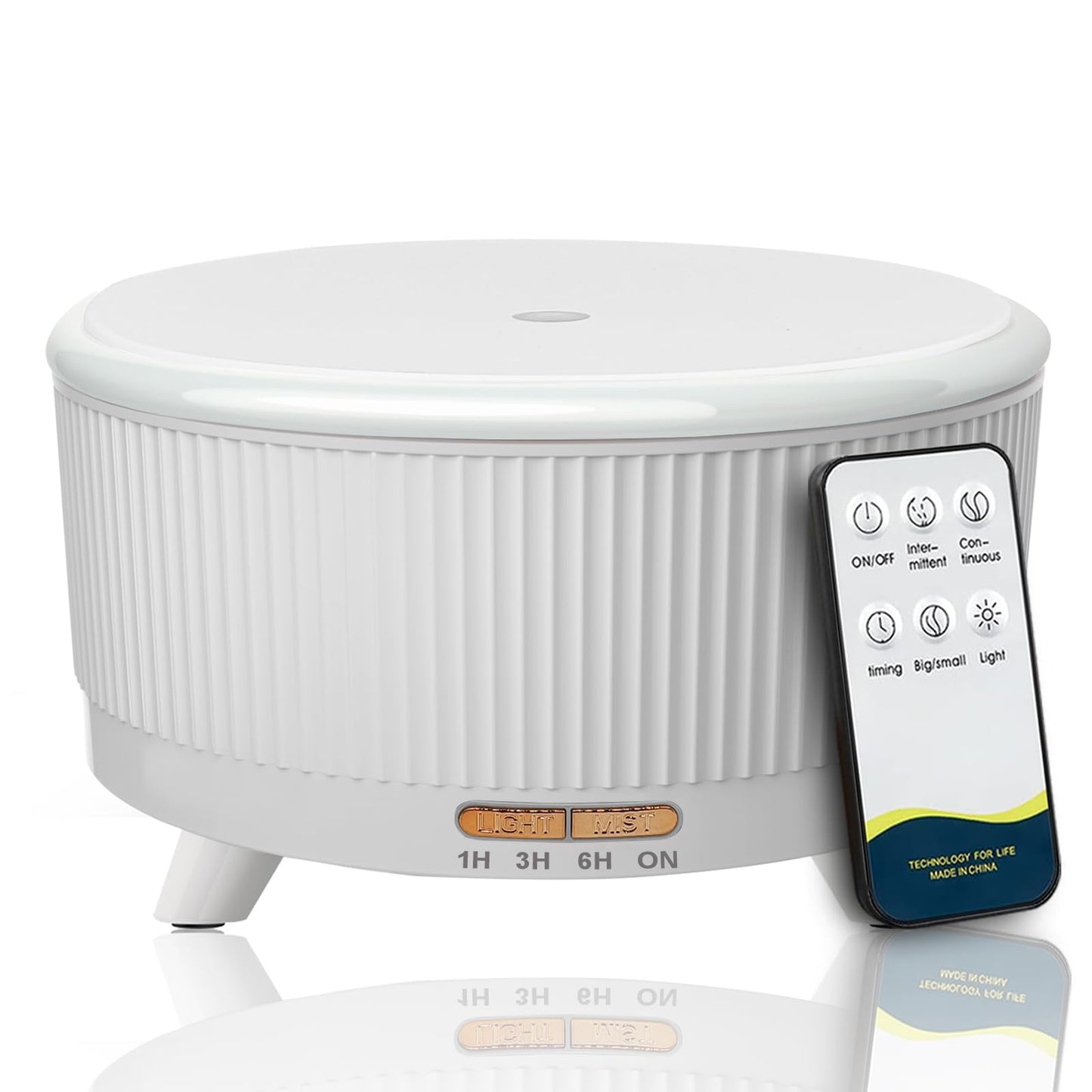 500ml Large Room Essential Oil Diffuser with Remote – Aromatherapy Humidifier, 7 LED Colors, 3 Mist Modes, Auto-Off