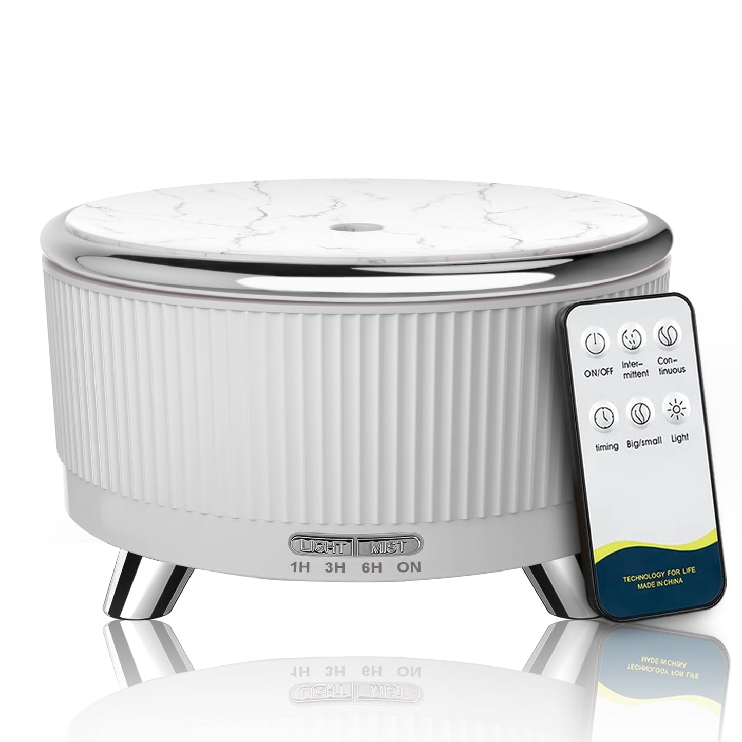 Large Room Essential Oil Diffuser with Remote – 7 Color Lights & 3 Mist Modes