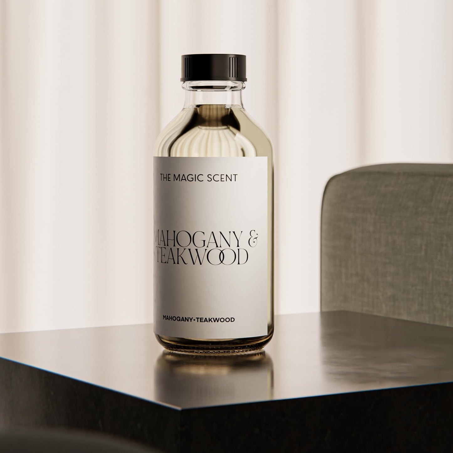 Mahogany & Teakwood Diffuser Oil – Luxury Hotel Scents for Home (16.9 oz / 500 mL)