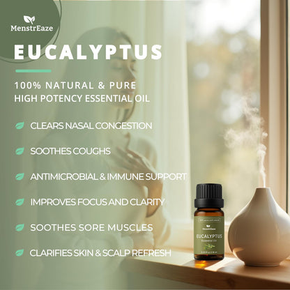 Eucalyptus Essential Oil – 100% Pure & Natural, Therapeutic Grade, 10 ml