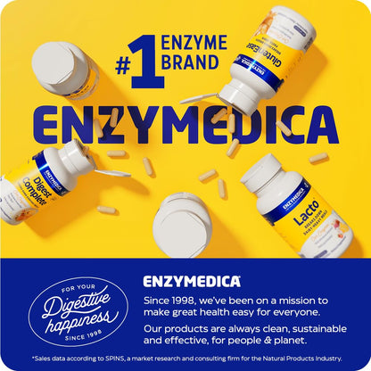 Enzymedica Digest Gold + ATPro – Maximum Strength Digestive Enzymes, 14 Key Enzymes, 240 Capsules