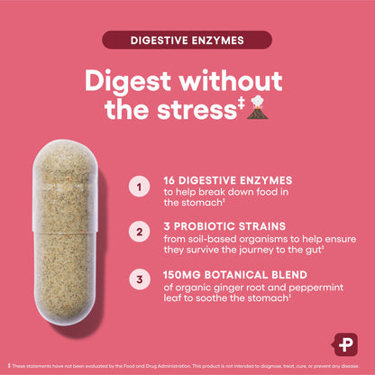 Physician's CHOICE Digestive Enzymes – 16 Enzymes with Organic Prebiotics & Probiotics (180 CT)