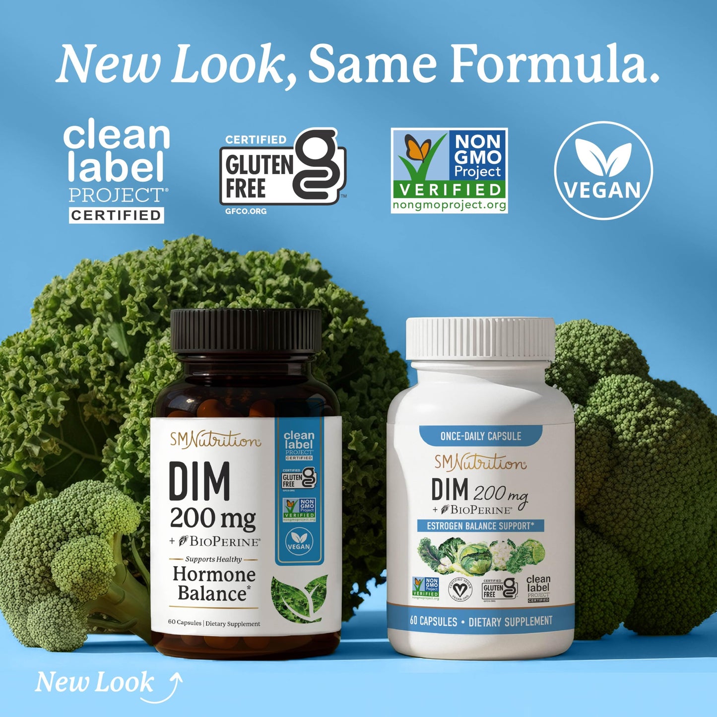 DIM 200 mg (120 Ct) | Estrogen Balance for Women & Men | Hormone Support, Menopause & PMS | Non-GMO, Vegan, Soy Free | 4 Month Supply