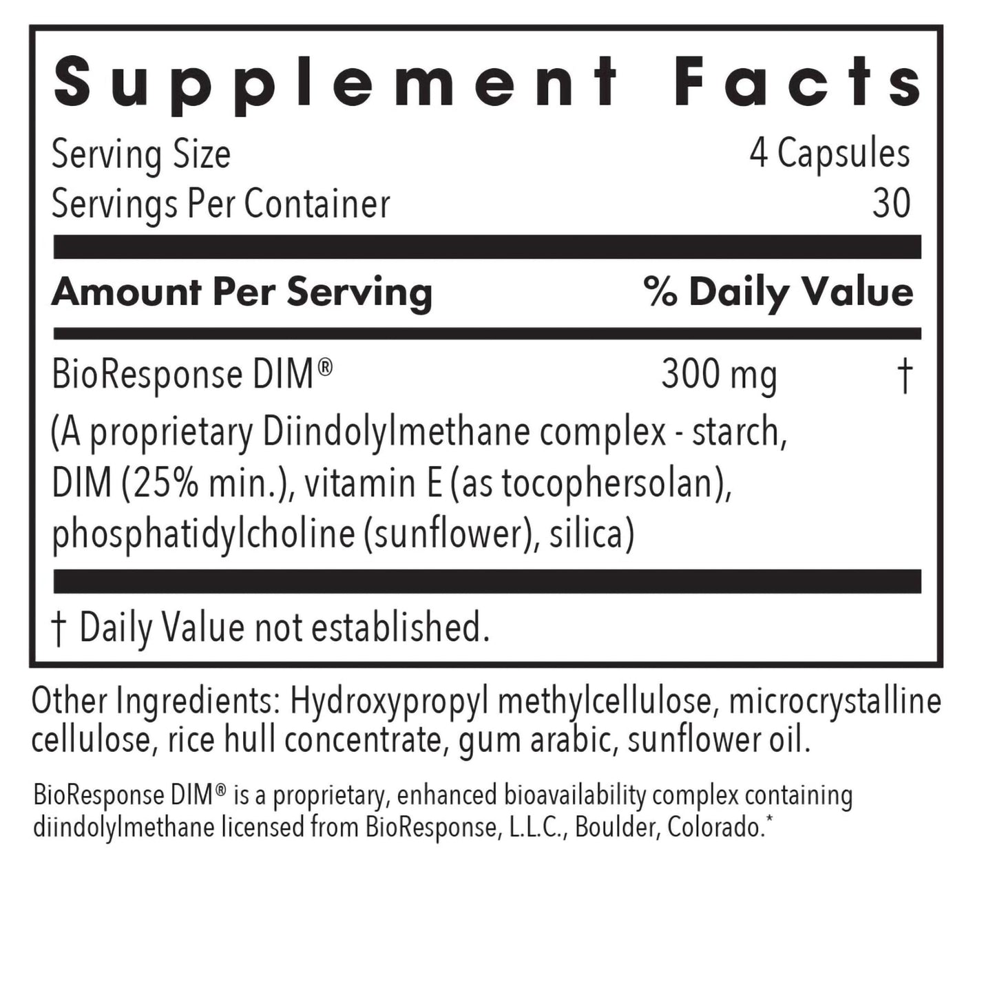 Allergy Research Group DIM Enhanced Delivery System – Hormone Balance Supplement for Women & Men, 120 Vegetarian Capsules