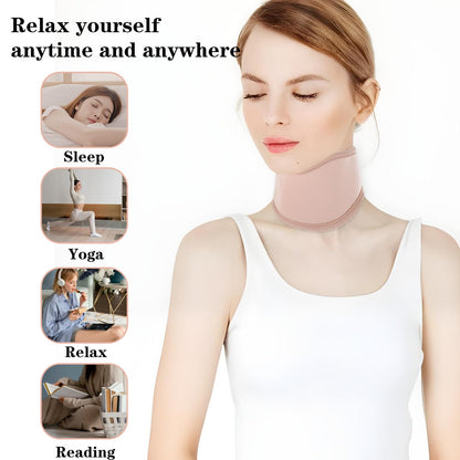 Dimeho Thyroid Castor Oil Neck Wrap - 2 Pack Organic Castor Oil Packs for Thyroid Neck (Khaki & White)