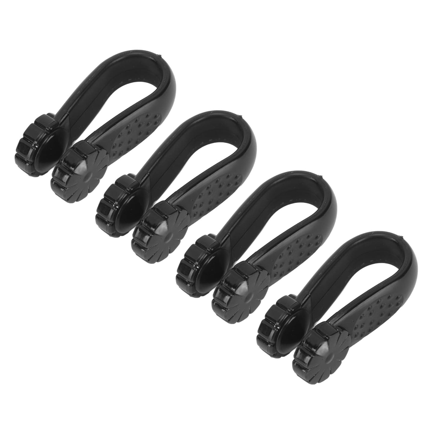 Dioche 4pcs Acupressure Relaxation Clip – Flower Shaped Wearable Hand Tool (Black) – Stress Relief & Tension Relief – Wholesale