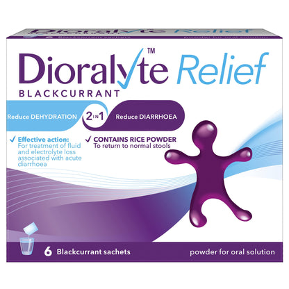 Dioralyte Blackcurrant Sachets 6 Pack – Rehydration & Electrolyte Replacement