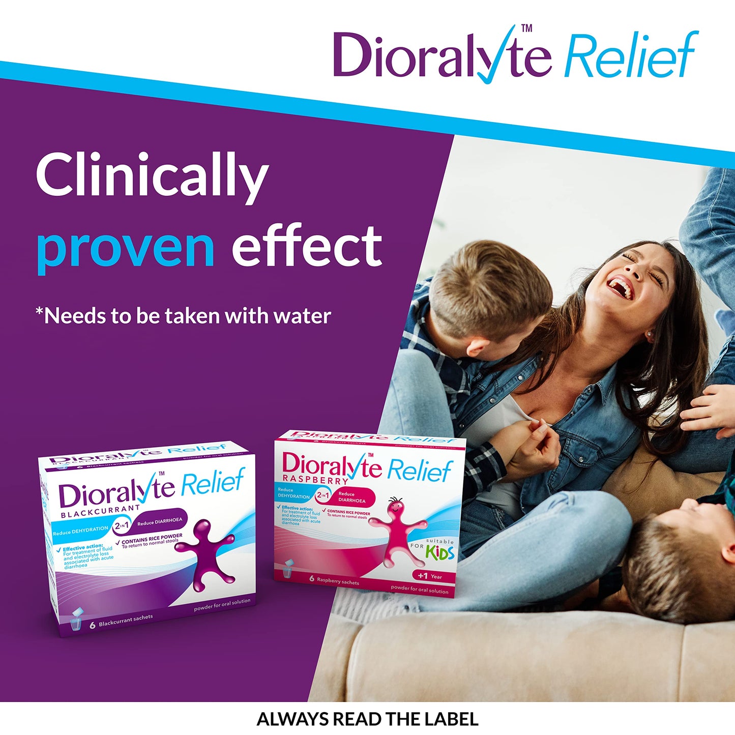 Dioralyte Blackcurrant Sachets 6 Pack – Rehydration & Electrolyte Replacement