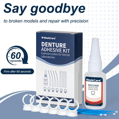 Dental Lab Denture Repair Glue (1oz) – Fast-Setting Bonding Adhesive for Dentures