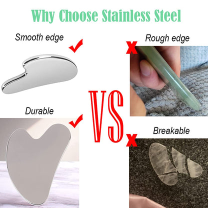 Ditind Gua Sha – Stainless Steel Gua Sha Tool for Facial & Body Spa