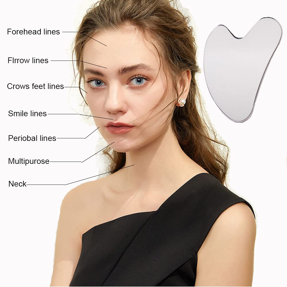Ditind Gua Sha – Stainless Steel Gua Sha Tool for Facial & Body Spa