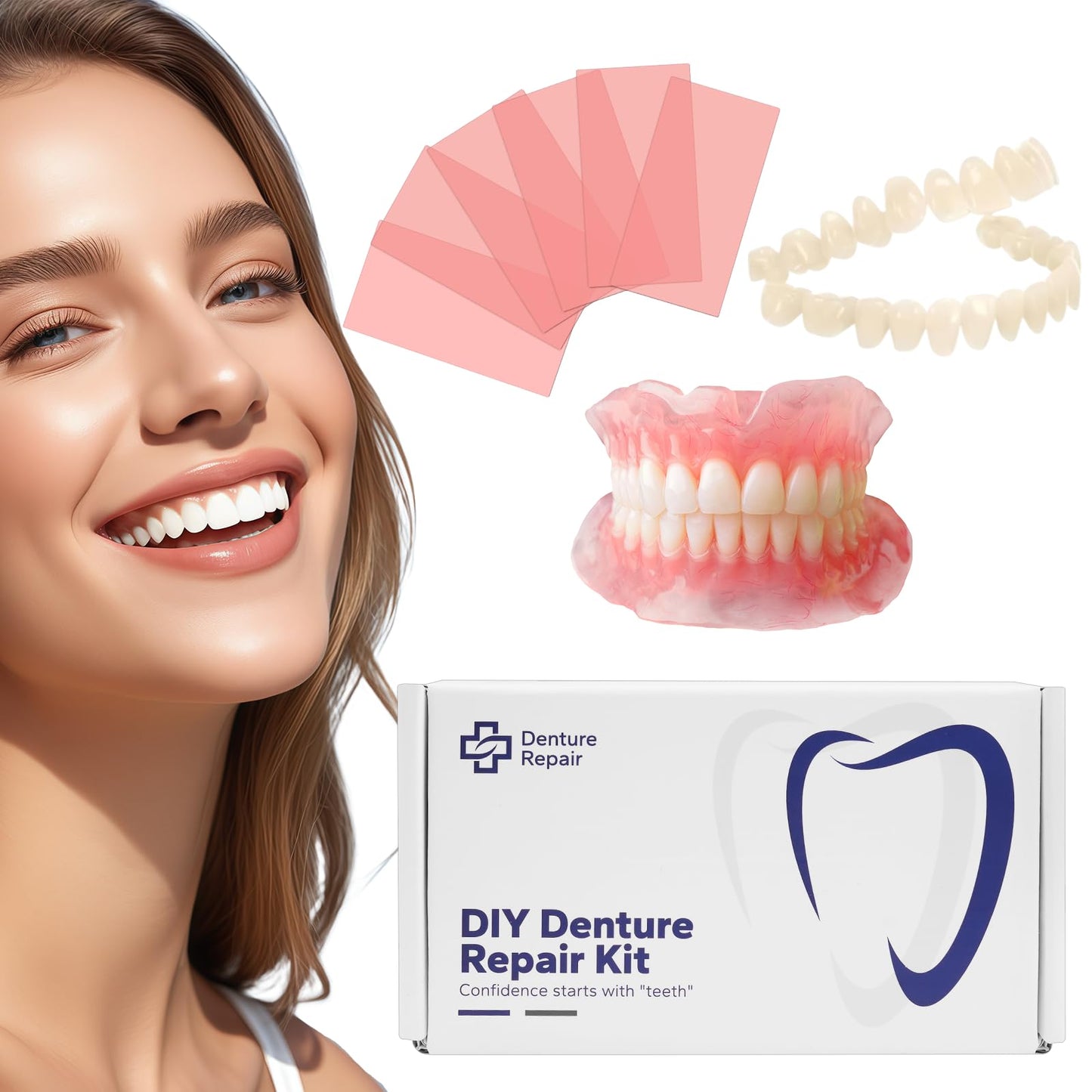 DIY Denture Kit - Full Top & Bottom Teeth - Functional
