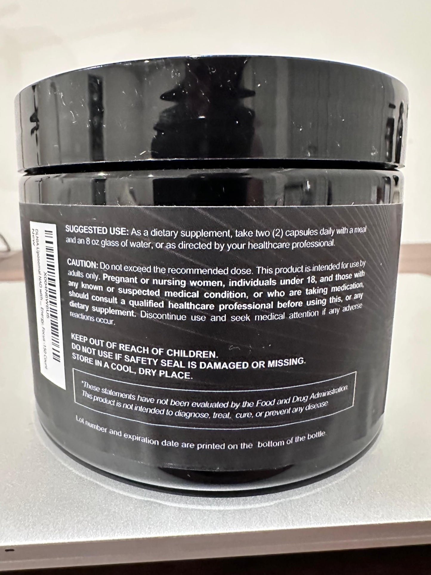 DLNIA Liposomal NAD+ Supplement| Nicotinamide Riboside (NR) 1258 mg with Resveratrol, Quercetin, Pterostilbene & CoQ10-12-Nutrient High-Absorption Cellular Energy & Healthy Aging