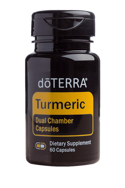 doTERRA Turmeric Dual Chamber Capsules | Turmeric Essential Oil & Turmeric Extract